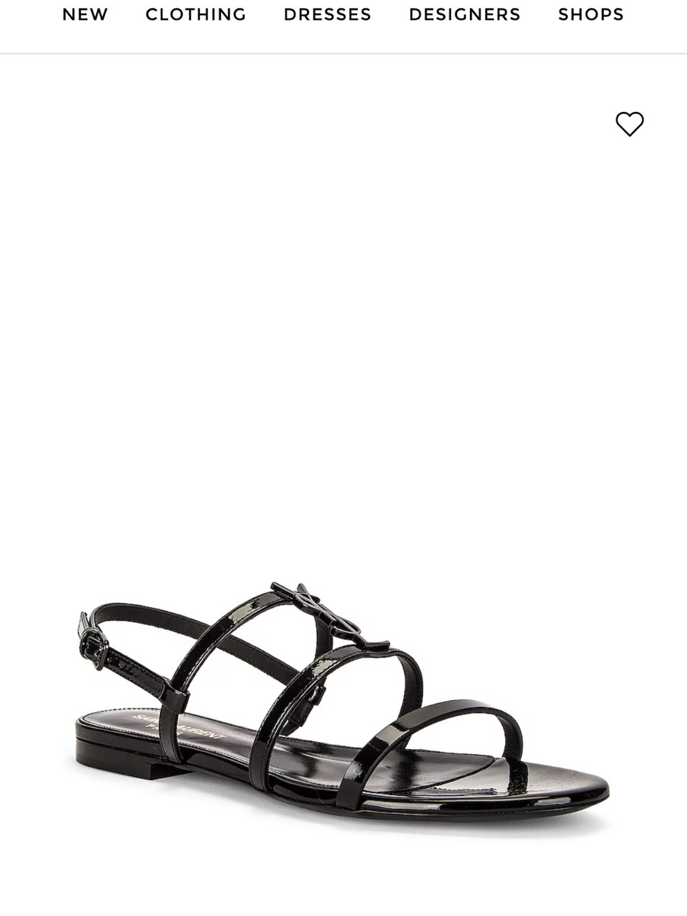 Saint Laurent Cassandra sandal 38 NIB - Picture 2 of 5